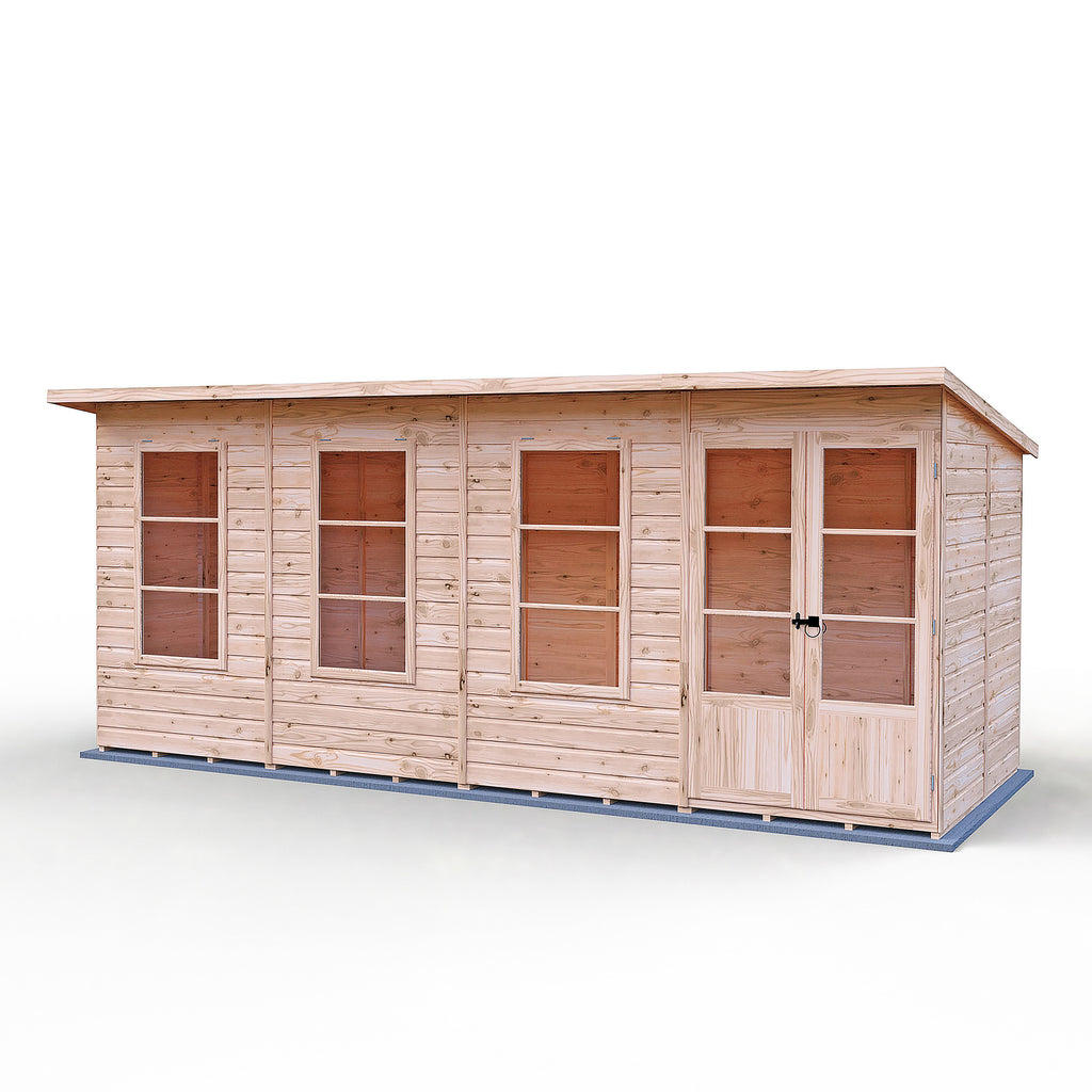 Dahlia Pent Summerhouse 16x6 – Shire timber summerhouse