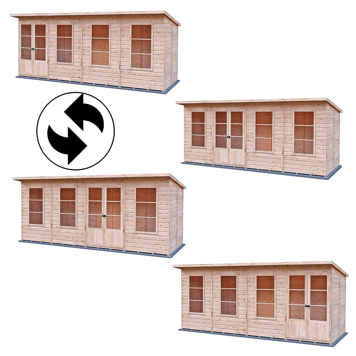 Dahlia Pent Summerhouse 16x6 – Shire timber summerhouse