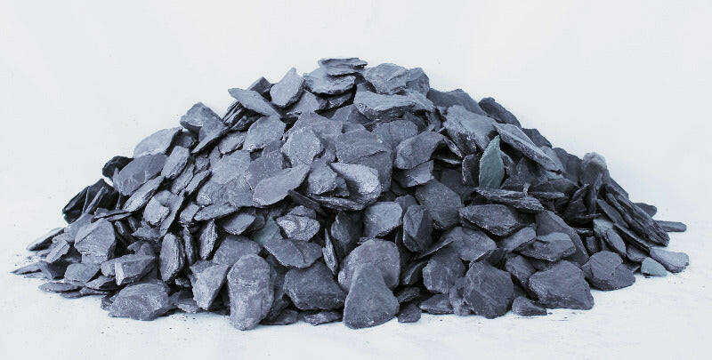 Welsh Blue Plum Slate Chippings | 40mm Crushed Slate for Borders