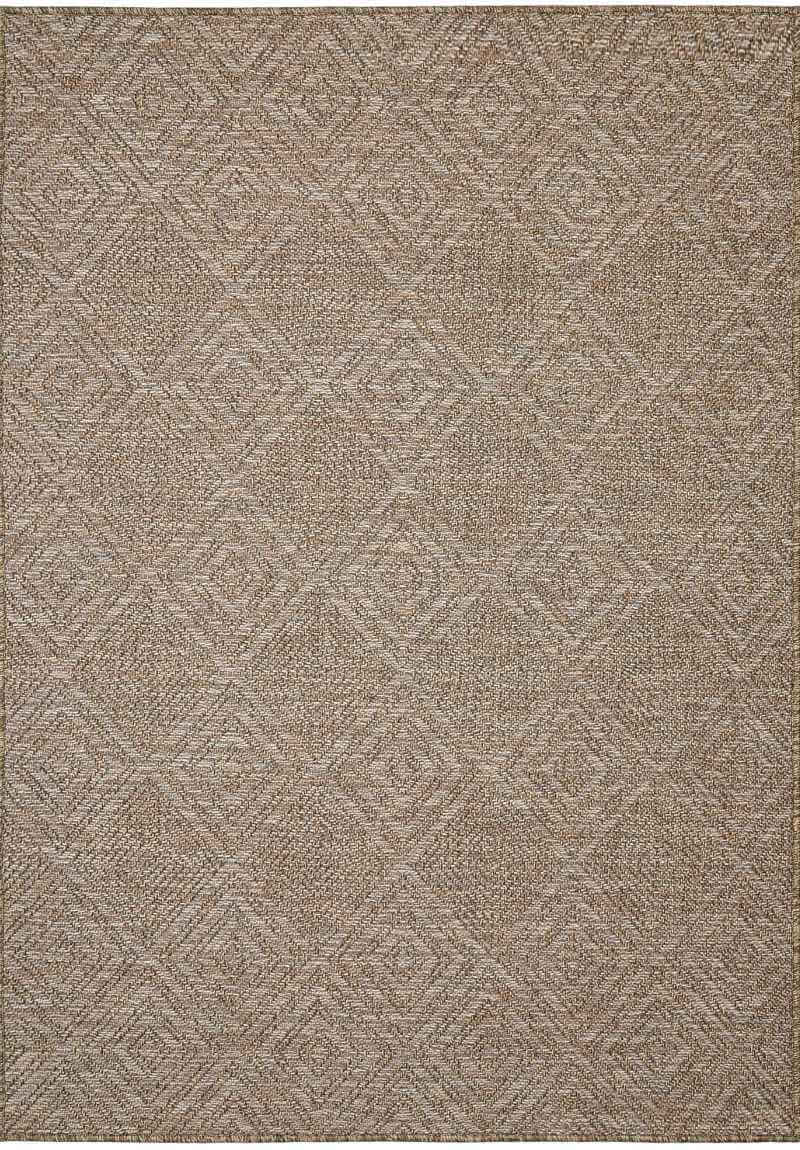 Summer Diamonds Culture Rug in brown diamond indoor outdoor flatweave