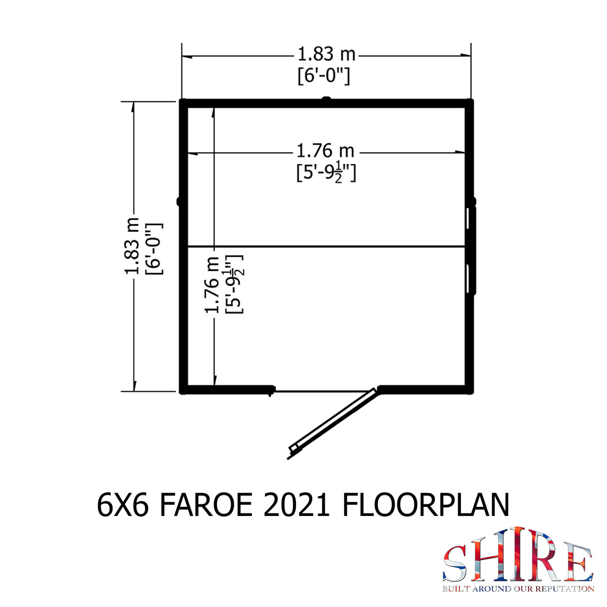 Faroe Workshop | 6x6 Shiplap Timber Workshop