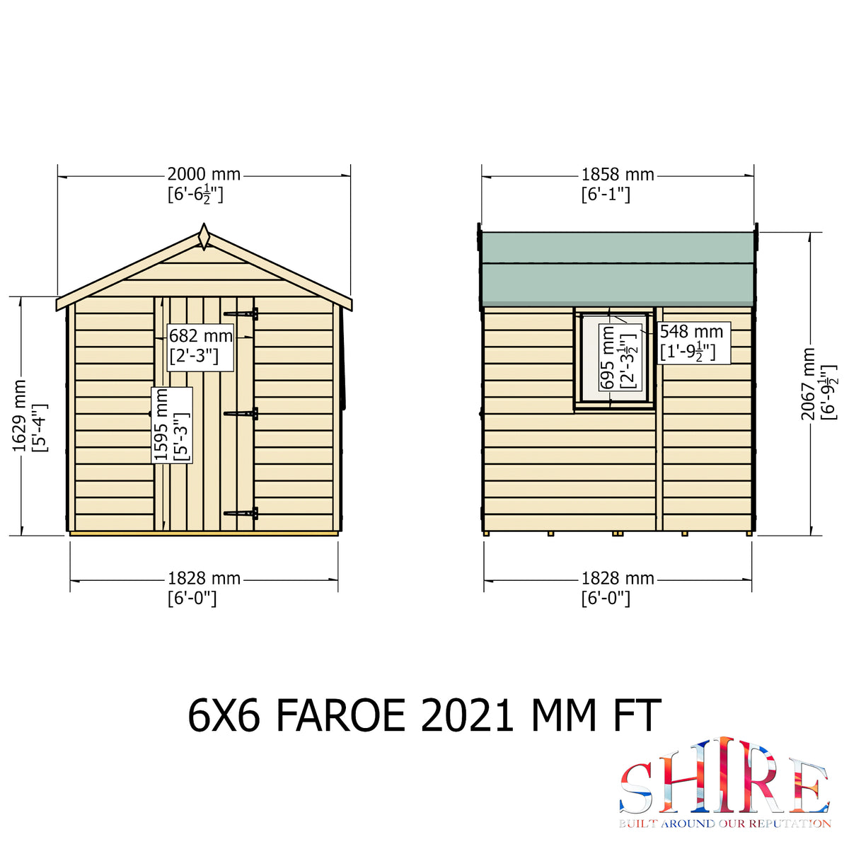 Faroe Workshop | 6x6 Shiplap Timber Workshop