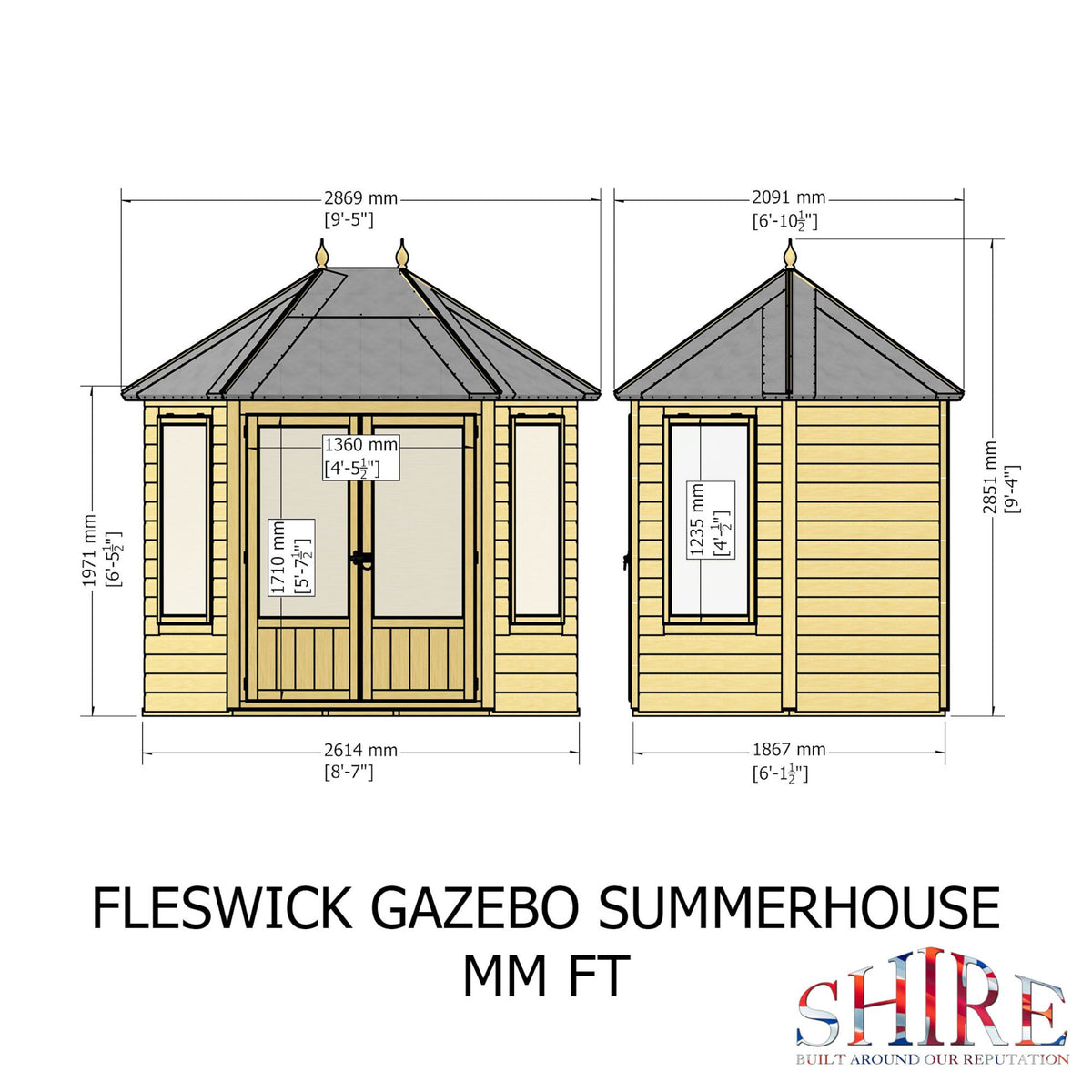 Fleswick Summerhouse | 8x6 Shiplap Timber Summerhouse