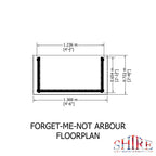Forget Me Not Arbour | 4x2 Pressure Treated Timber Garden Arbour