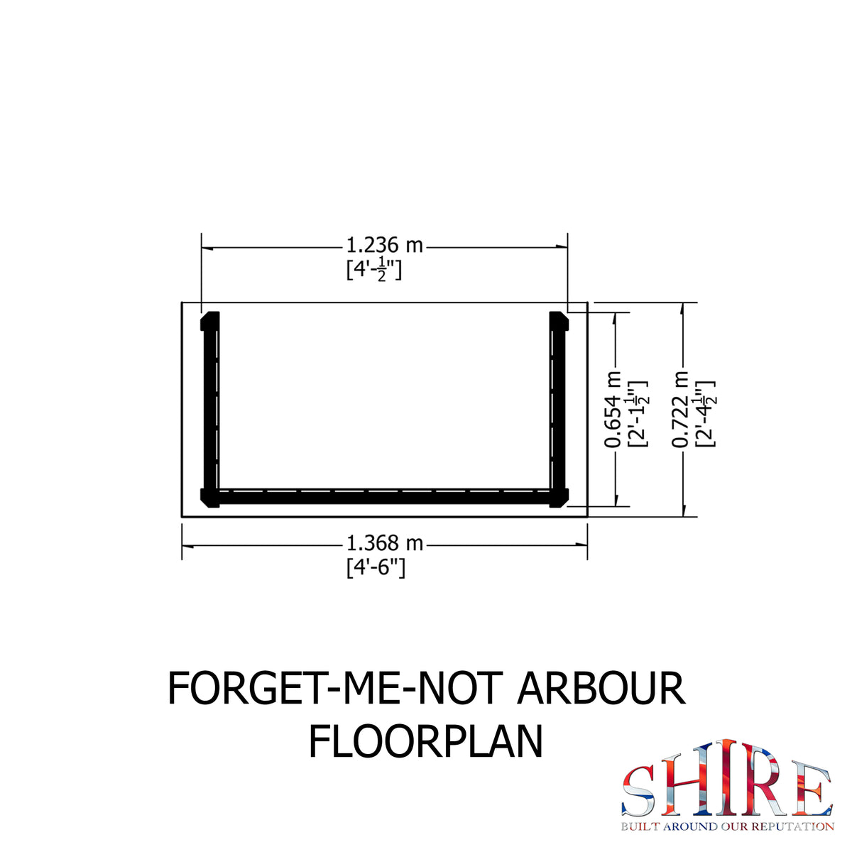 Forget Me Not Arbour | 4x2 Pressure Treated Timber Garden Arbour