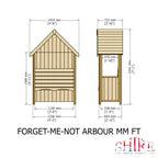 Forget Me Not Arbour | 4x2 Pressure Treated Timber Garden Arbour