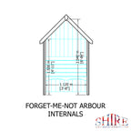 Forget Me Not Arbour | 4x2 Pressure Treated Timber Garden Arbour
