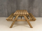 Fortem Pub Style Picnic Table and Benches Set - Rustic Finish