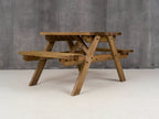 Fortem Pub Style Picnic Table and Benches Set - Rustic Finish