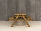 Fortem Pub Style Picnic Table and Benches Set - Rustic Finish