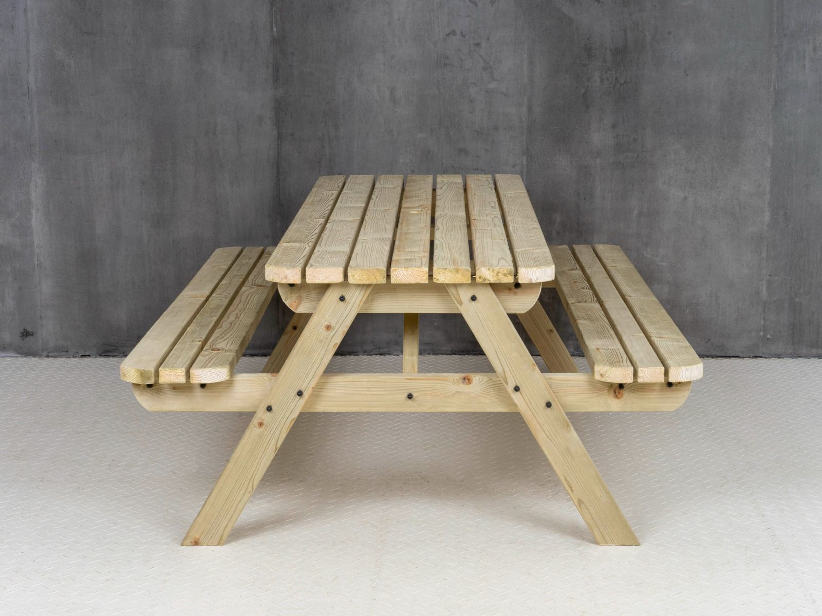 Fortem Rounded Pub Style Picnic Table Benches Set