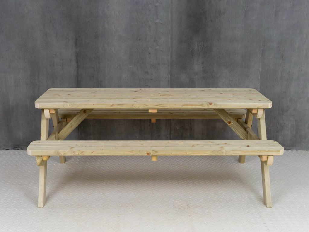 Fortem Rounded Pub Style Picnic Table Benches Set