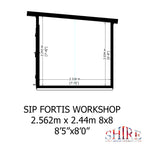 Fortis SIP Workshop Style C | Front Door Insulated Garden Workshop