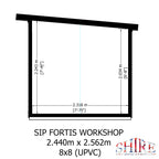 Fortis SIP Workshop Style D | Front Door Insulated Garden Workshop