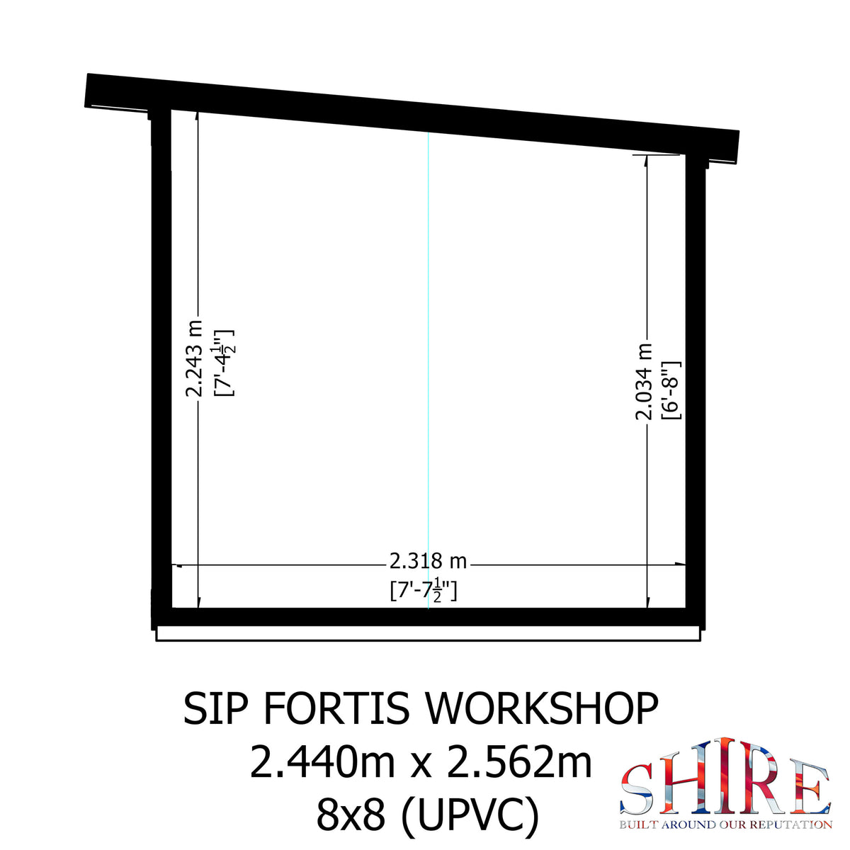 Fortis SIP Workshop Style D | Front Door Insulated Garden Workshop