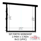 Fortis SIP Workshop Style E | Centre Door Insulated Garden Workshop