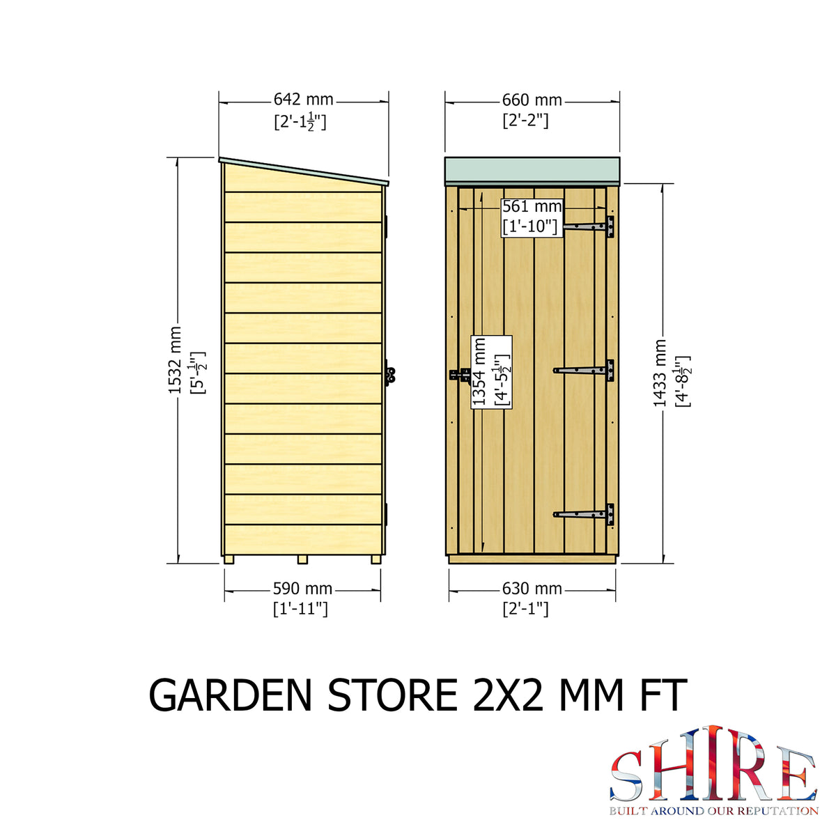 Garden Store | Shiplap Timber Garden Storage