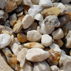 Gold & White Gravel | 20mm Blended Decorative Chippings