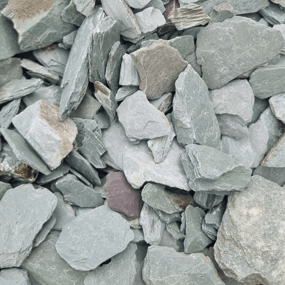 Welsh Green Slate Chippings | 20mm Crushed Slate