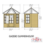 Gazebo Summerhouse 6 x 6 – Shire timber summerhouse