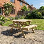 Fortem Rounded Pub Style Picnic Table Benches Set