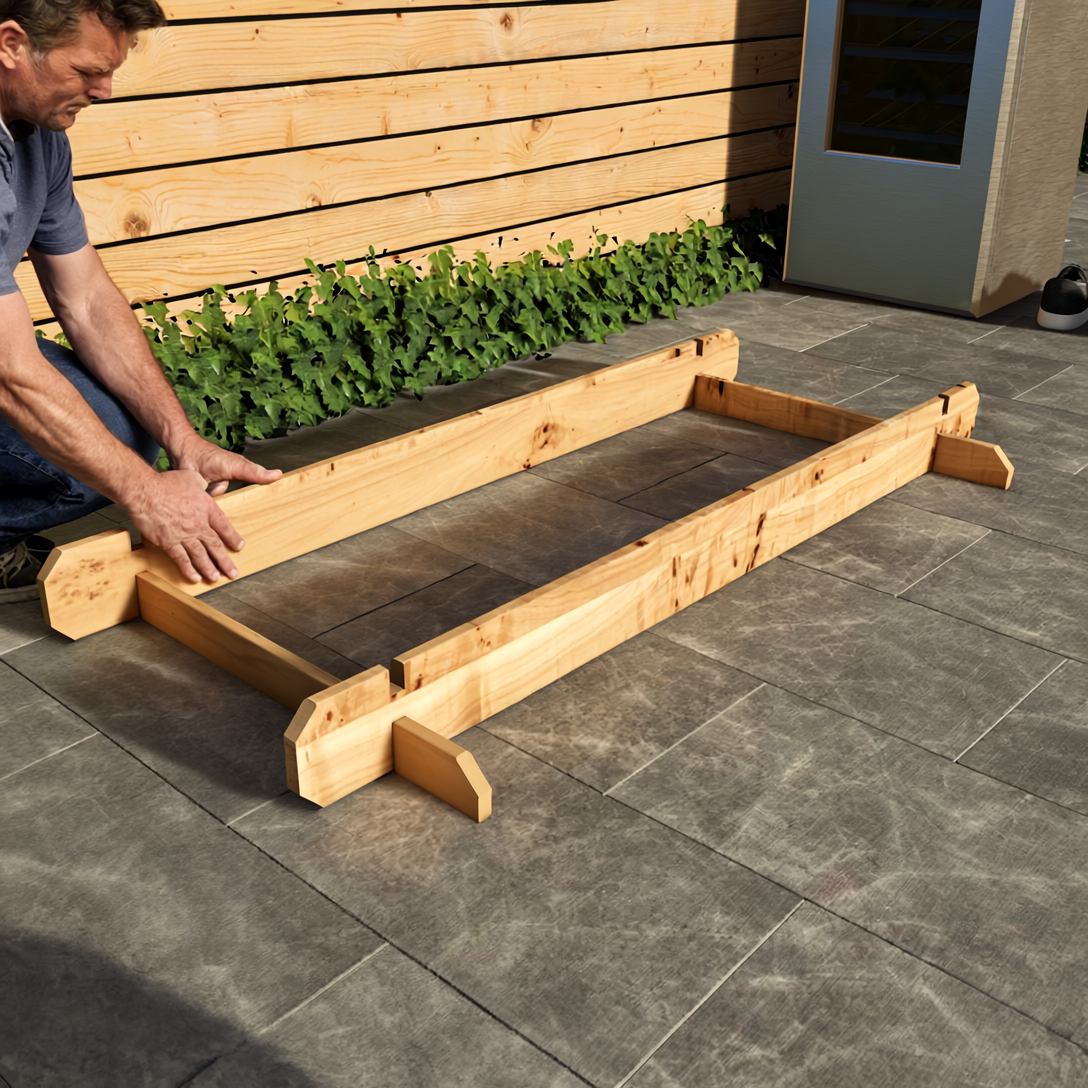 Rustic Wooden Interlock Bar