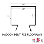 Haddon Pent Summerhouse | 7 x 5 Shiplap Timber Summerhouse