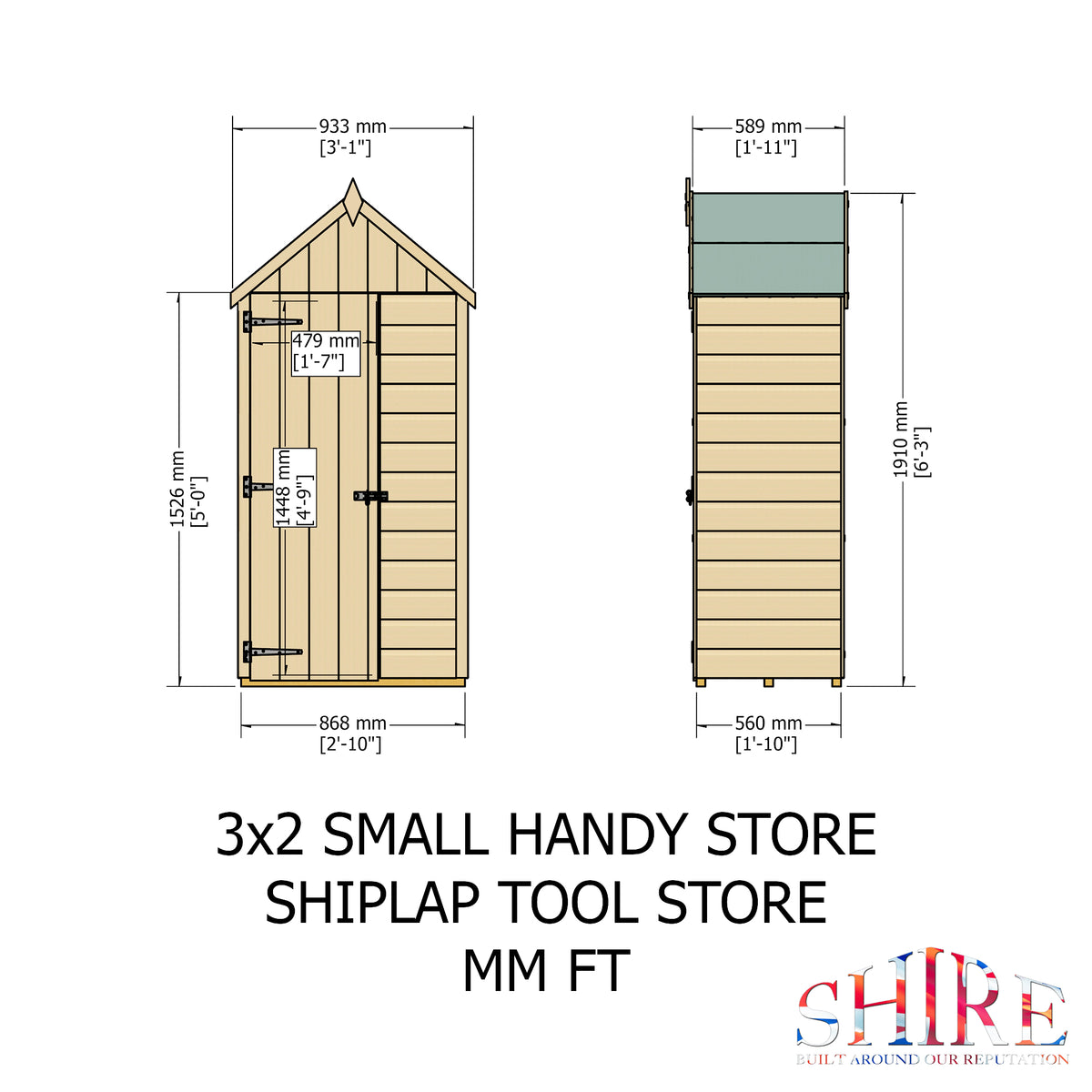 Handy Store Shiplap Garden Storage | Timber Garden Storage