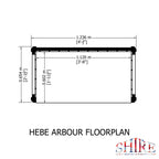 Hebe Garden Arbour | Pressure Treated Timber Garden Arbour