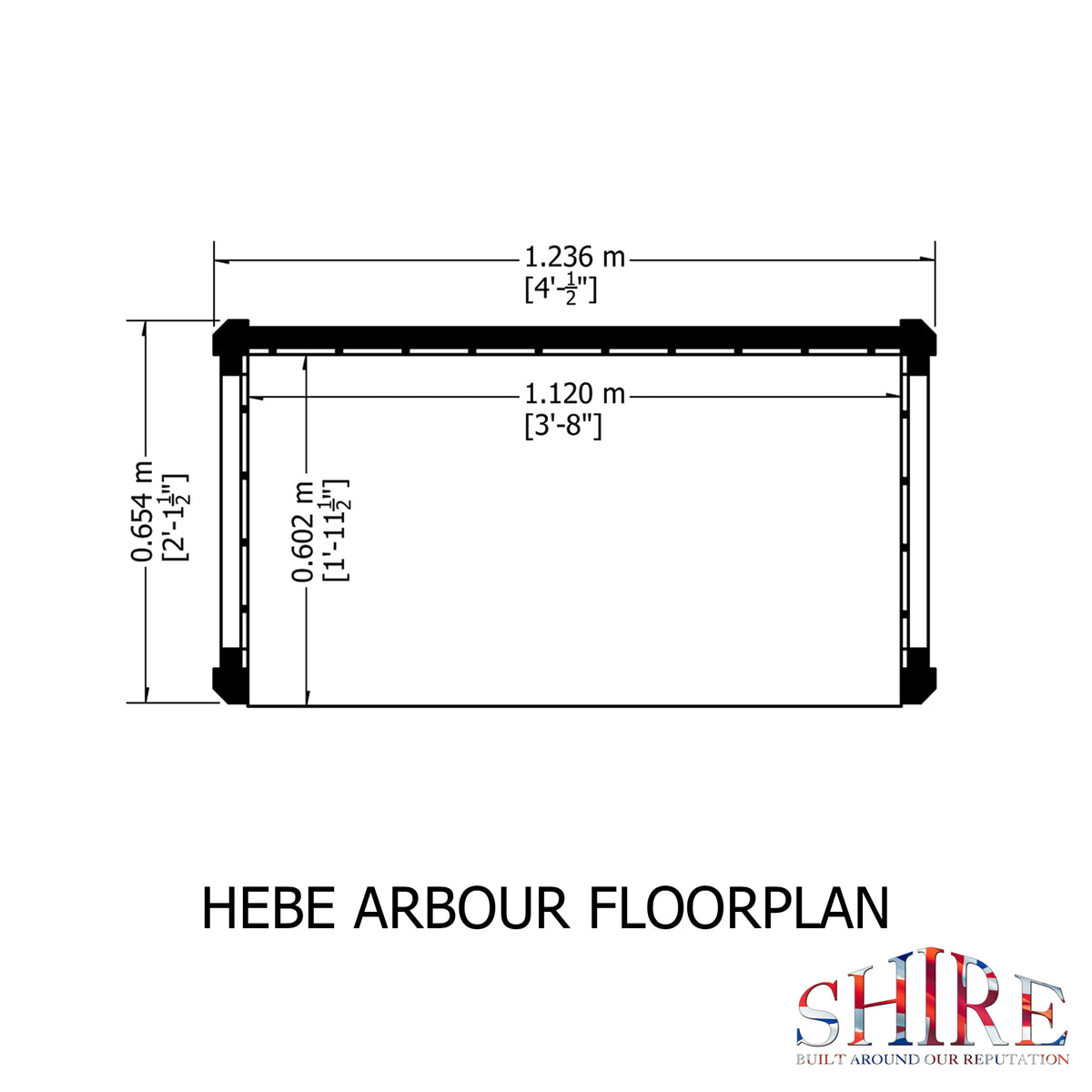 Hebe Garden Arbour | Pressure Treated Timber Garden Arbour
