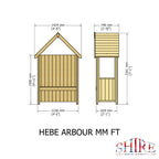 Hebe Garden Arbour | Pressure Treated Timber Garden Arbour
