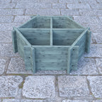 Hexagonal Planter | Shire 4-Section Pressure Treated Timber Feature Planter