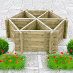 Hexagonal Planter | Shire 6-Section Pressure Treated Timber Feature Planter
