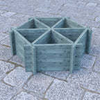 Hexagonal Planter | Shire 6-Section Pressure Treated Timber Feature Planter