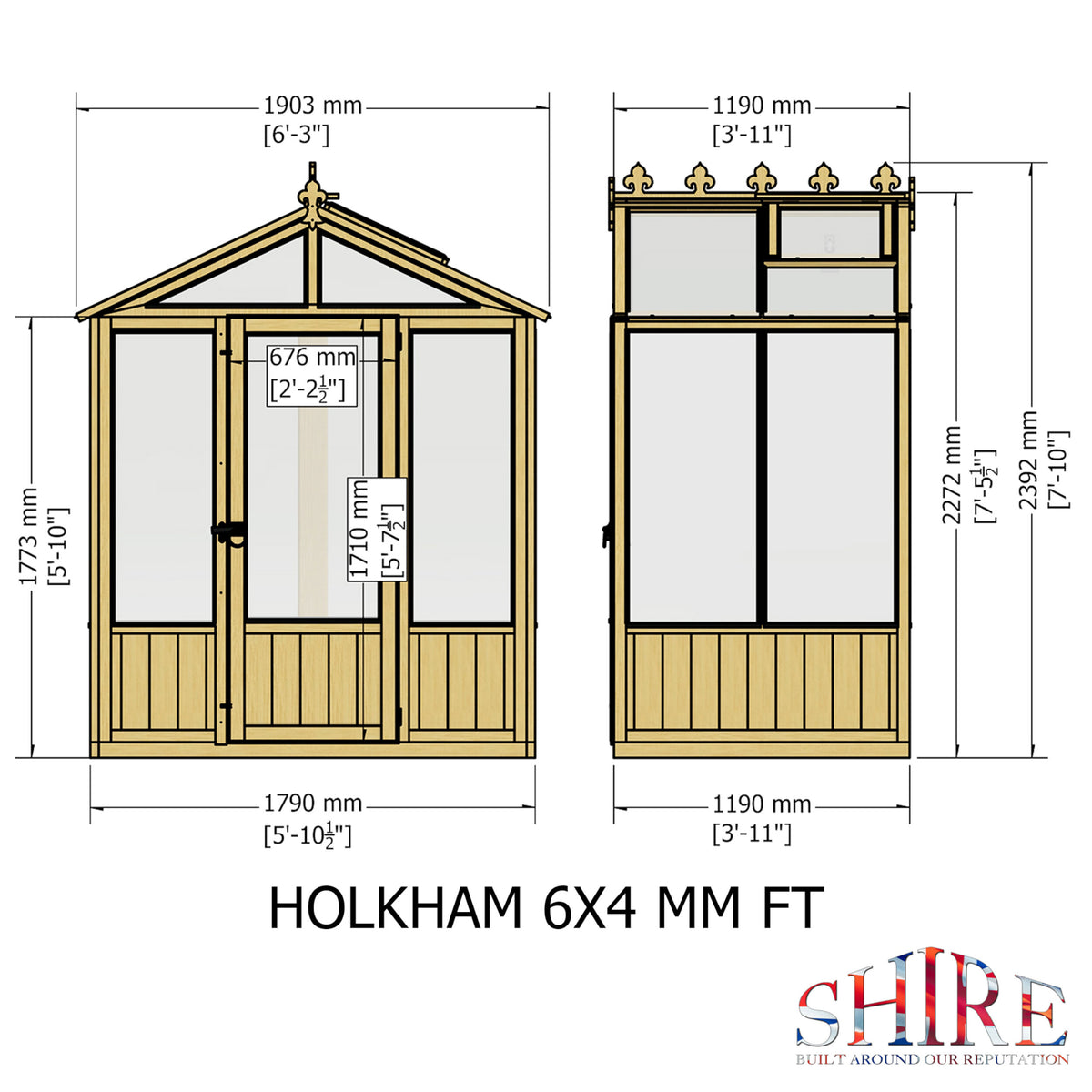 Holkham Greenhouse | Glazed Timber Greenhouse