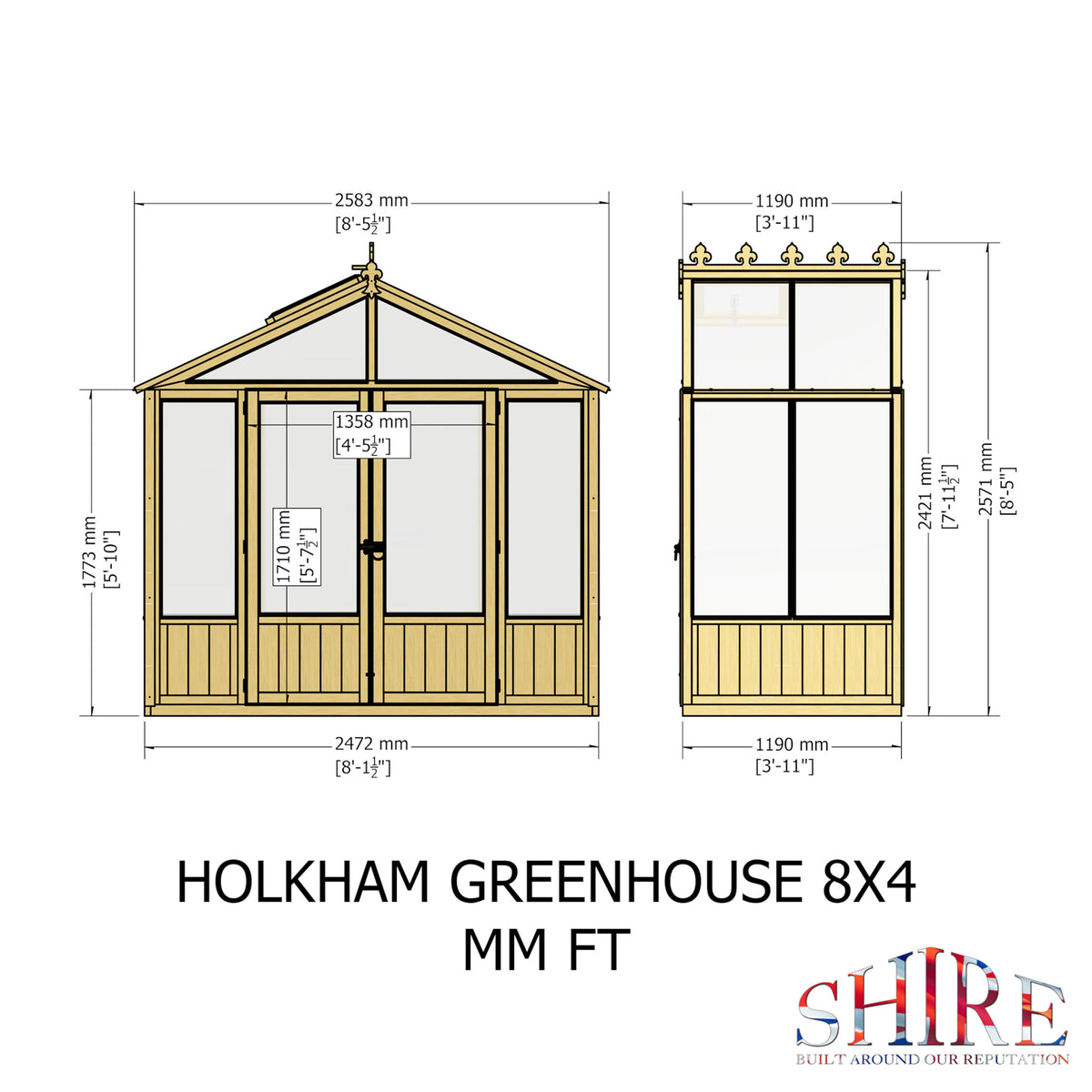 Holkham Greenhouse | Glazed Timber Greenhouse