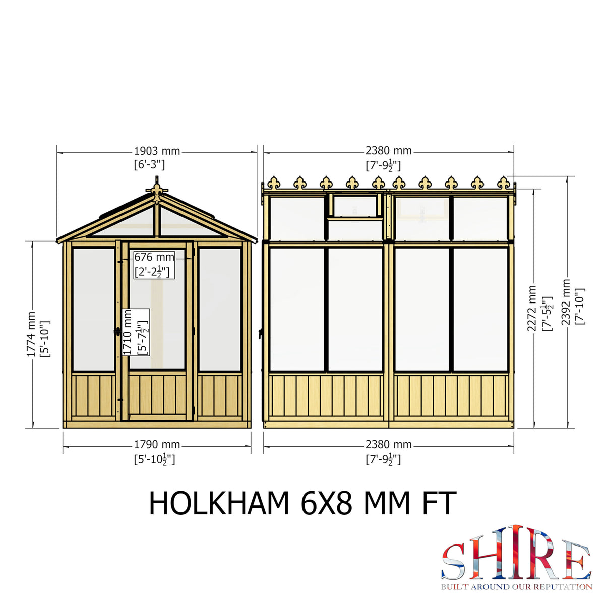 Holkham Greenhouse | Glazed Timber Greenhouse