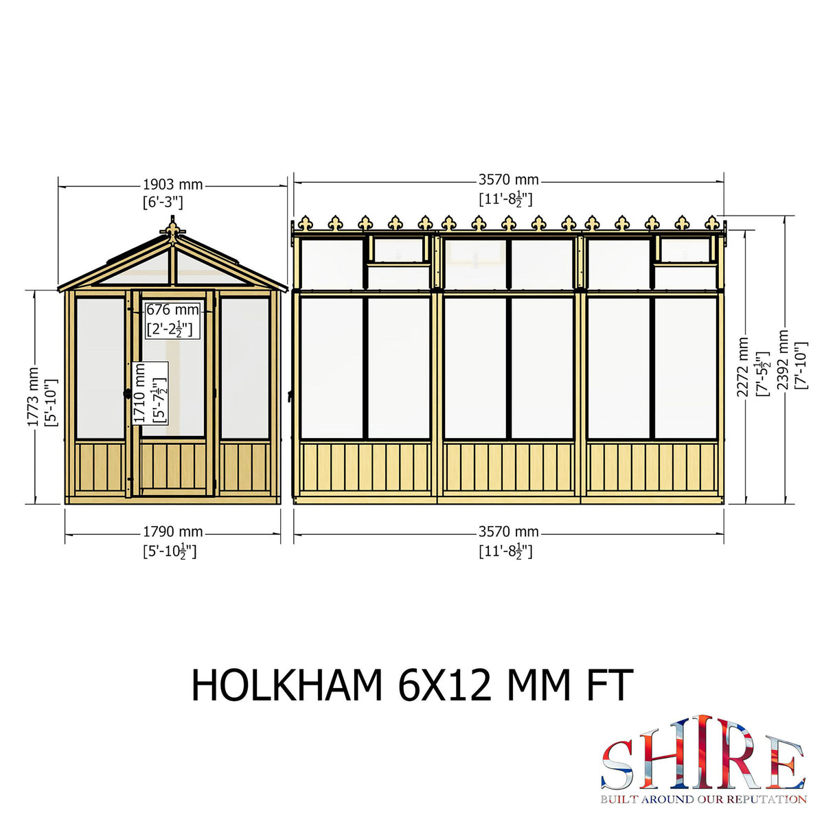 Holkham Greenhouse | Glazed Timber Greenhouse