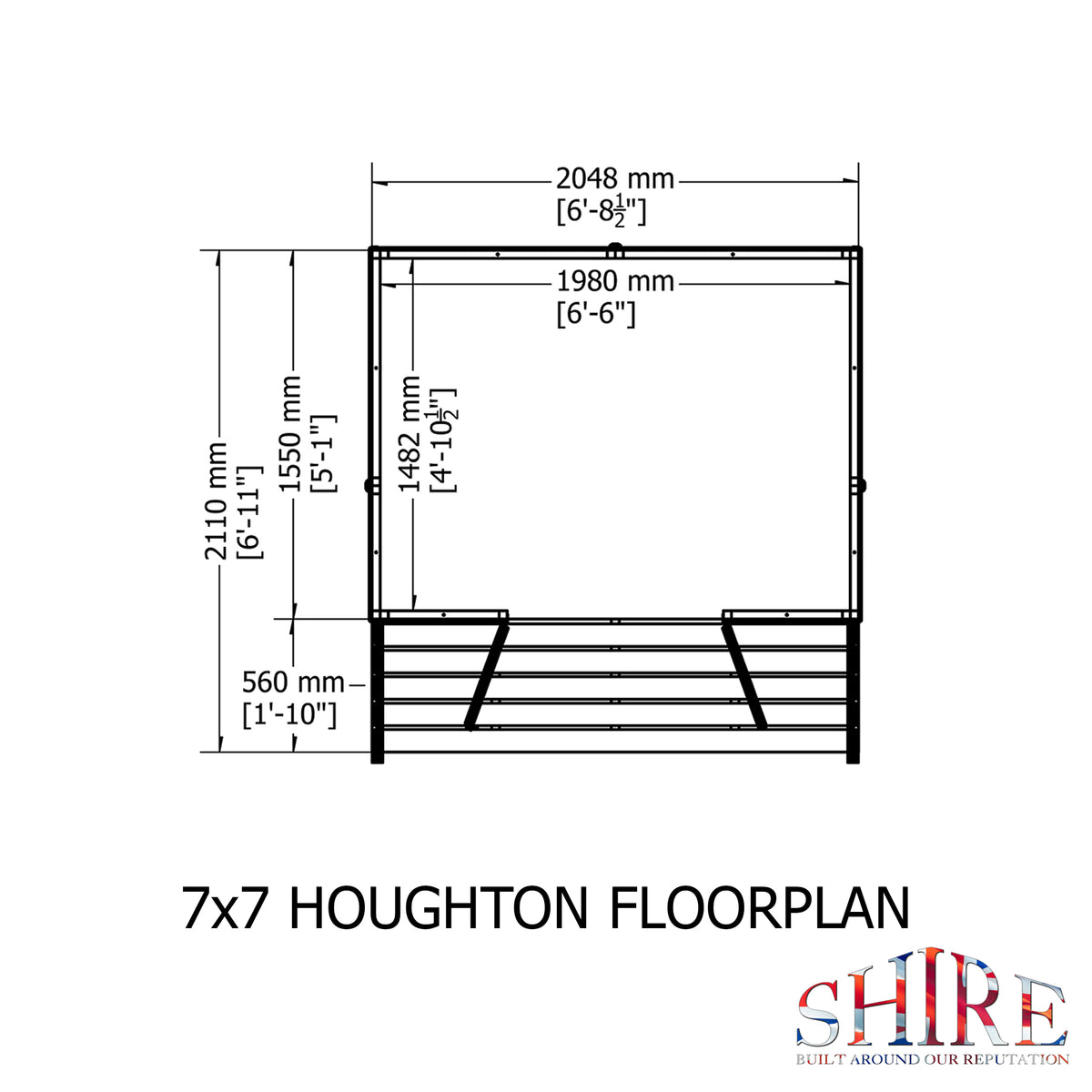 Houghton Summerhouse | 7 x 7 Shiplap Timber Summerhouse