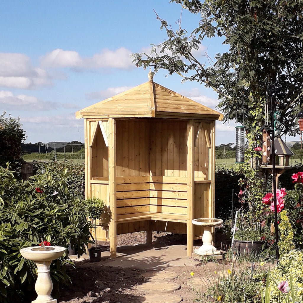 Honeysuckle Corner Arbour | 4x4 Pressure Treated Timber Corner Arbour
