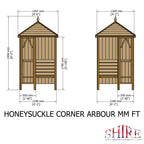 Honeysuckle Corner Arbour | 4x4 Pressure Treated Timber Corner Arbour