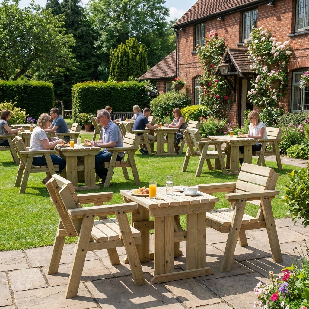Hazels Companion Wooden Outdoor Dining Table and Chairs Set