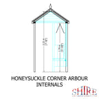 Honeysuckle Corner Arbour | 4x4 Pressure Treated Timber Corner Arbour