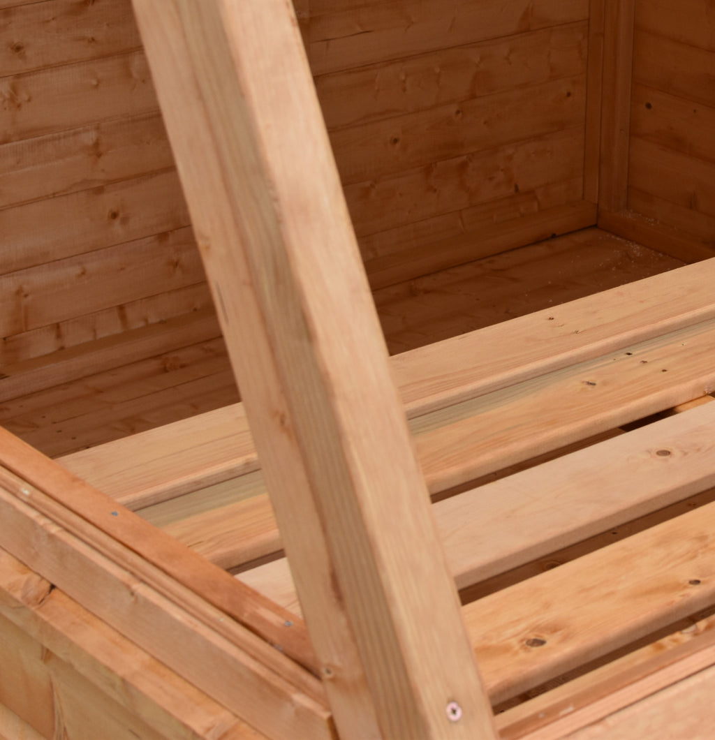 Iceni Potting Shed Style A Loglap | Shire 8x6 and 8x8 Timber Potting Shed with Bench