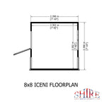 Iceni Potting Shed Style A | Shire 8x8 Shiplap Timber Potting Shed with Bench