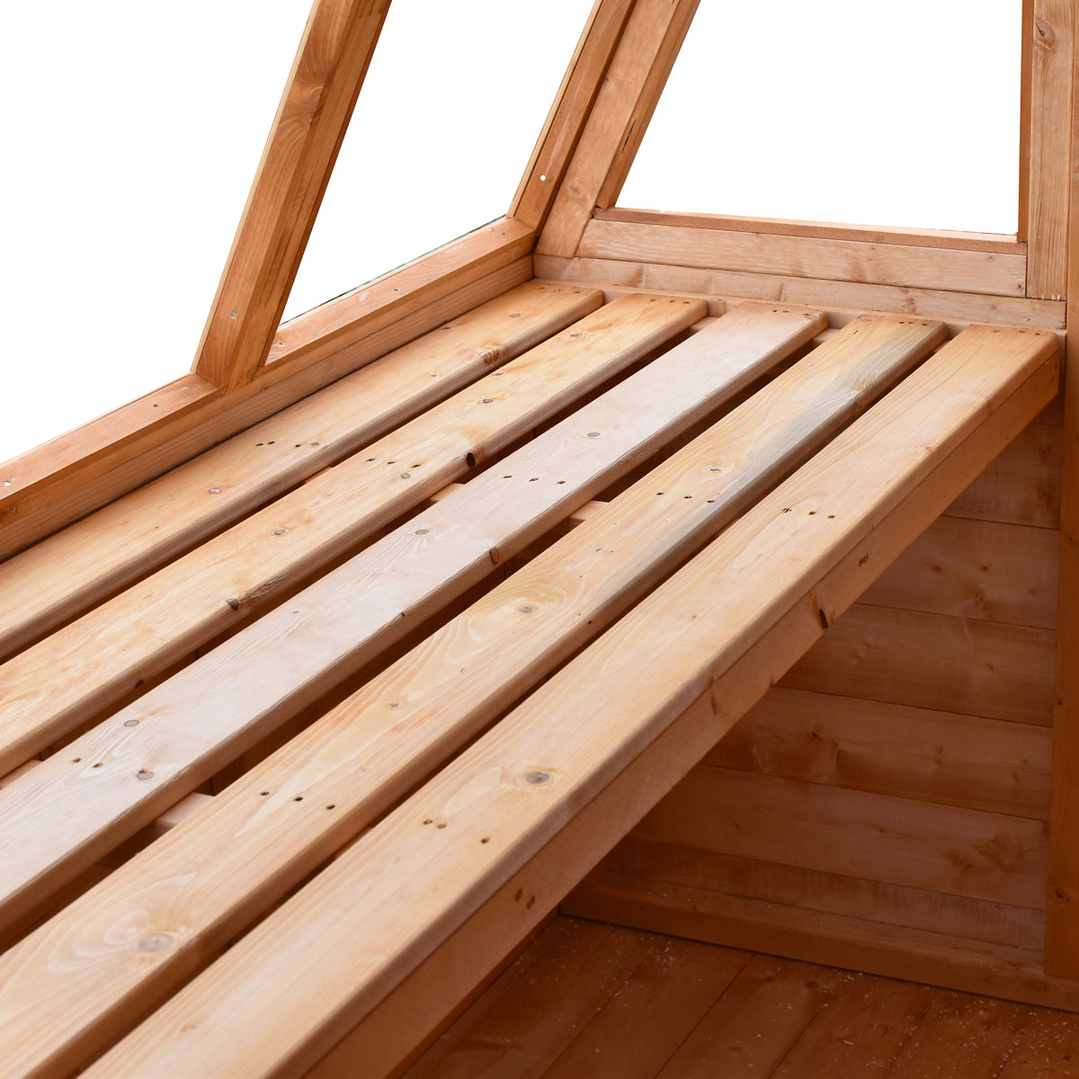 Iceni Potting Shed Style A | Shire 8x8 Shiplap Timber Potting Shed with Bench