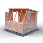 Iceni Potting Shed Style A | Shire 8x8 Shiplap Timber Potting Shed with Bench