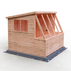 Iceni Potting Shed Style B | Shire 8x8 Shiplap Timber Potting Shed with Bench