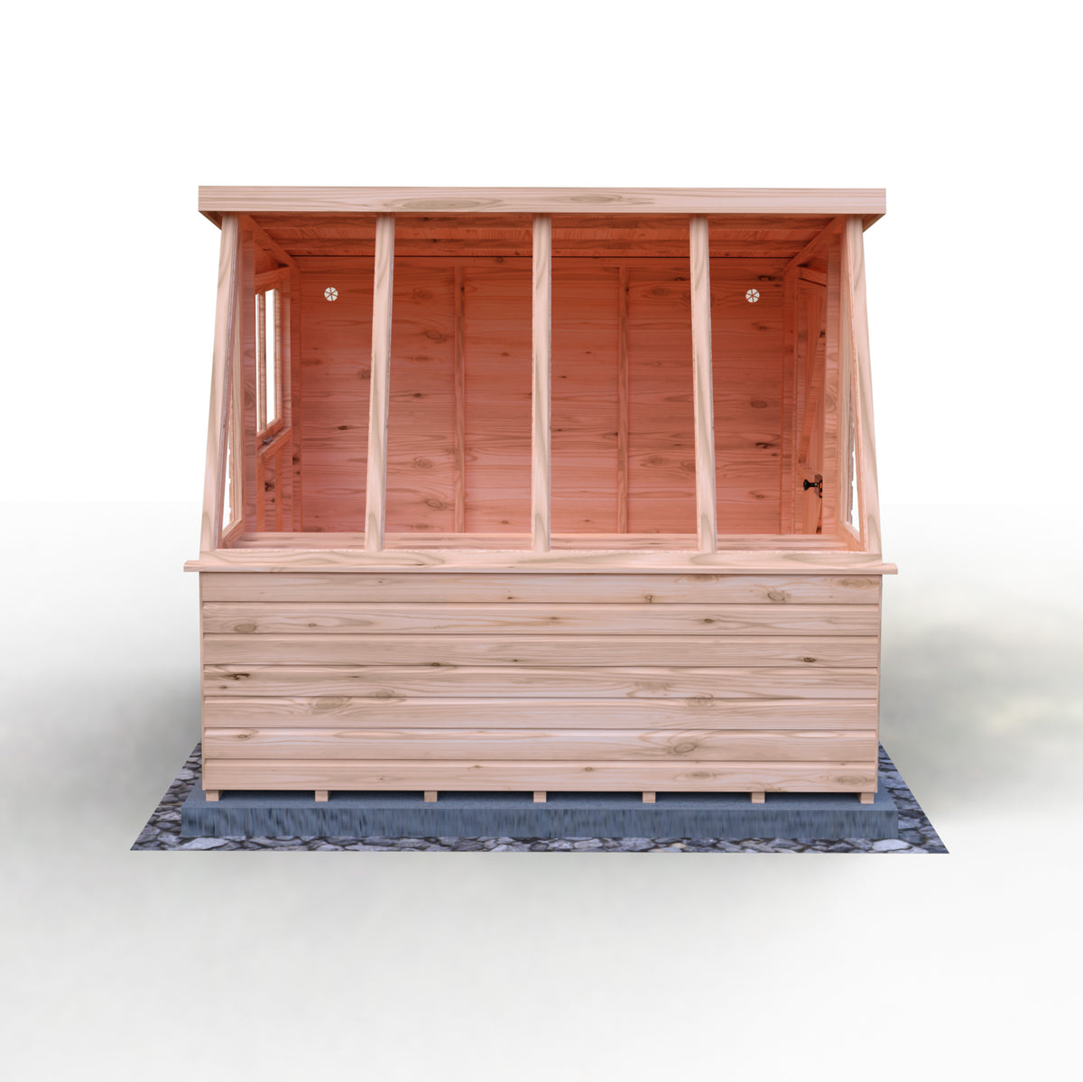 Iceni Potting Shed Style B | Shire 8x8 Shiplap Timber Potting Shed with Bench