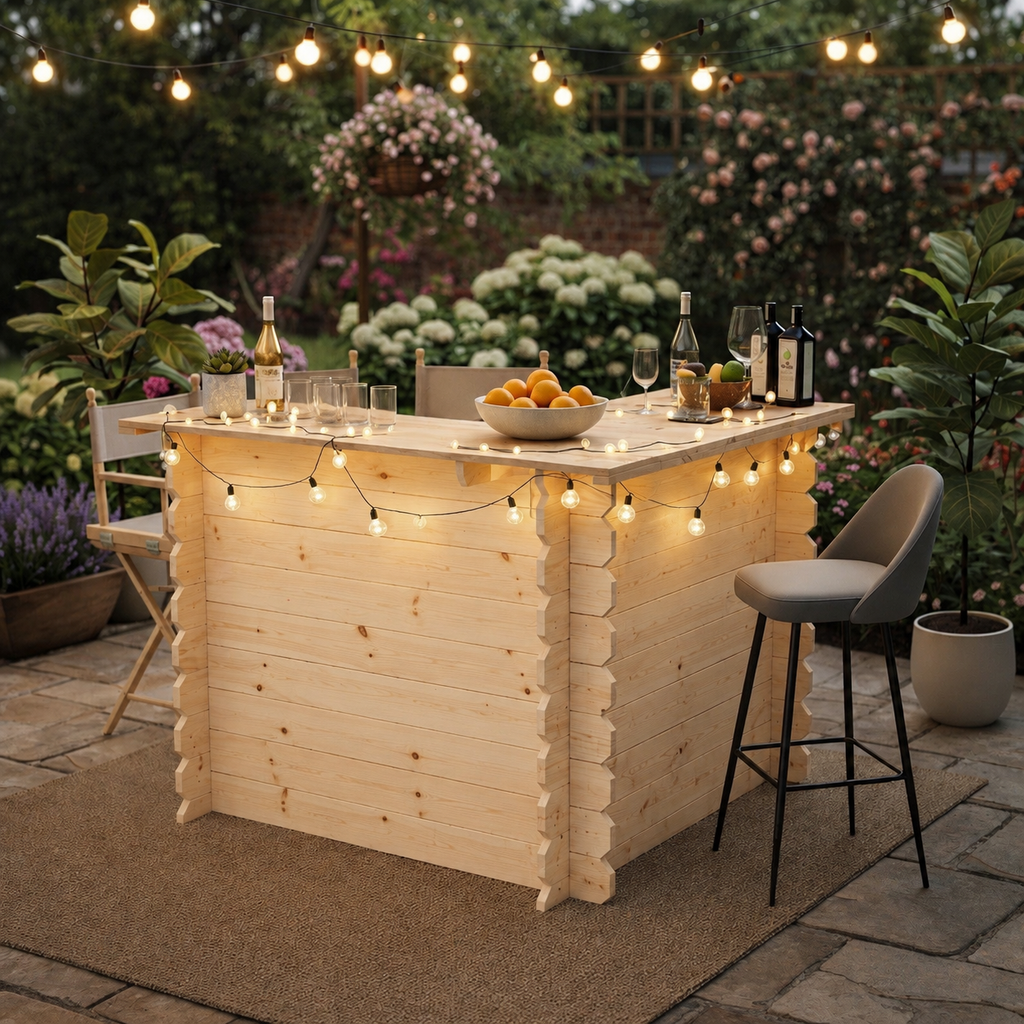 Wooden Interlock Corner Bar